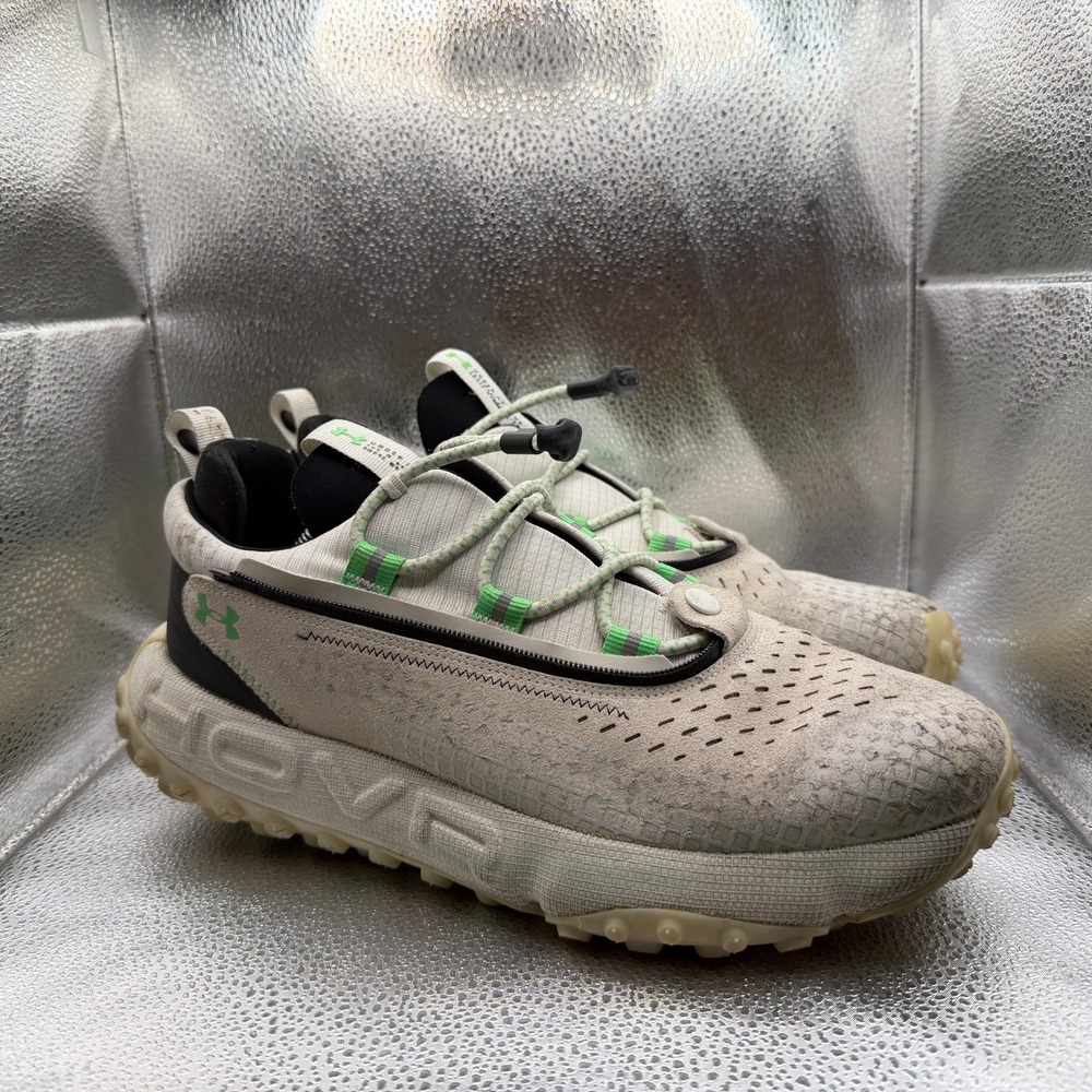 Size 11.5M/13W Under Armour Summit Fat Tire White Green Unisex Shoes 3024921-302
